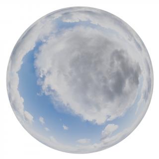 HDRi Skydome of Clouded Sky 12K